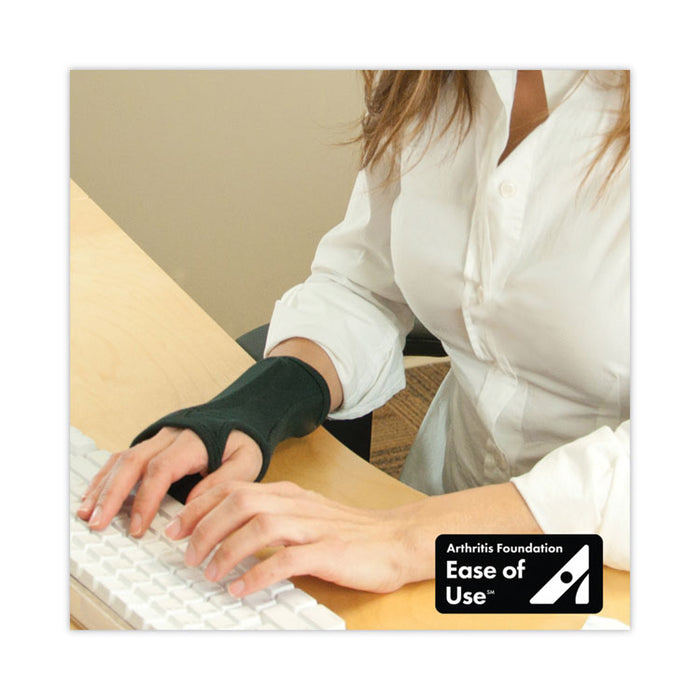 SmartGlove Flexible Wrist Support Splint, Medium, Fits Hands Up to 3.75" Wide, Black