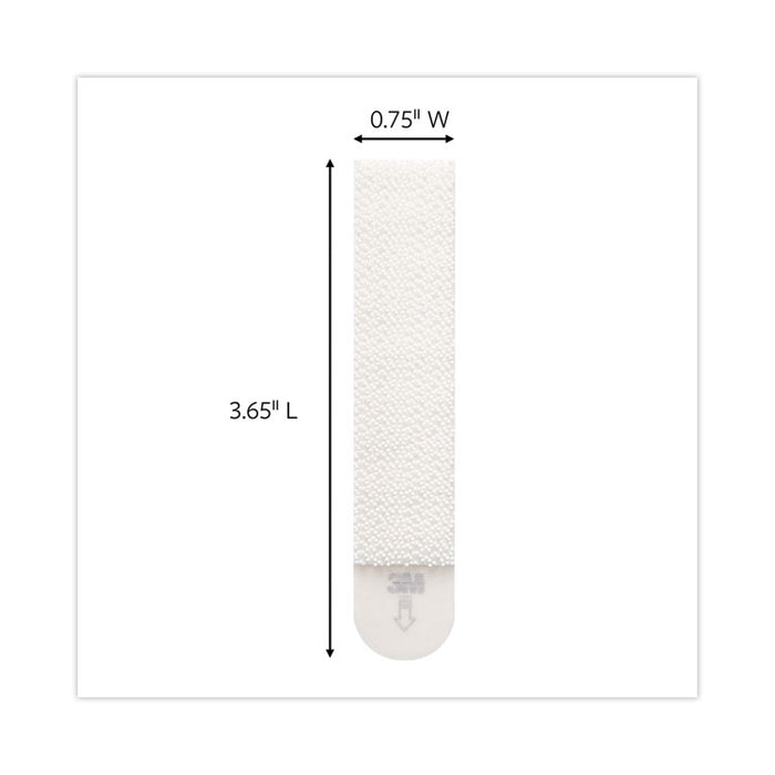 Damage-Free Hanging Picture Hanging Strip Pairs, Holds Up to 4 lb, Large: 0.75" x 3.65", White, 4/Pack