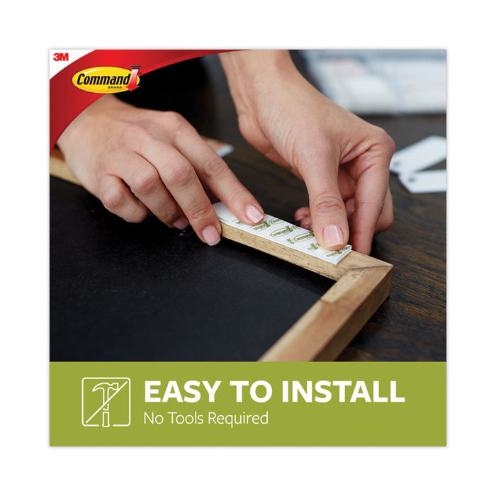 Damage-Free Hanging Picture Hanging Strip Pairs, Holds Up to 3.75 lb, Large: 0.75" x 3.65", White, 120/Pack