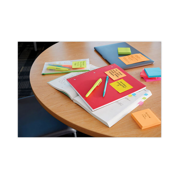Pads in Energy Boost Collection Colors, Cabinet Pack, 3" x 3", 70 Sheets/Pad, 24 Pads/Pack