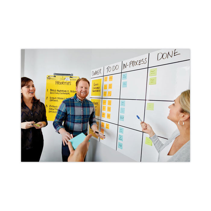 Dry Erase Surface, Laminate Film, 96" x 7 mil x 48", White