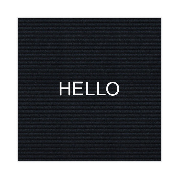 Set of Plastic Letter Board Letters, Numbers and Symbols, 1" Tall, White Characters, 270 Pieces