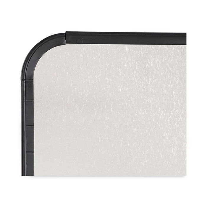 Magnetic Dry Erase Board, 11" x 14", White Surface, Black Plastic Frame