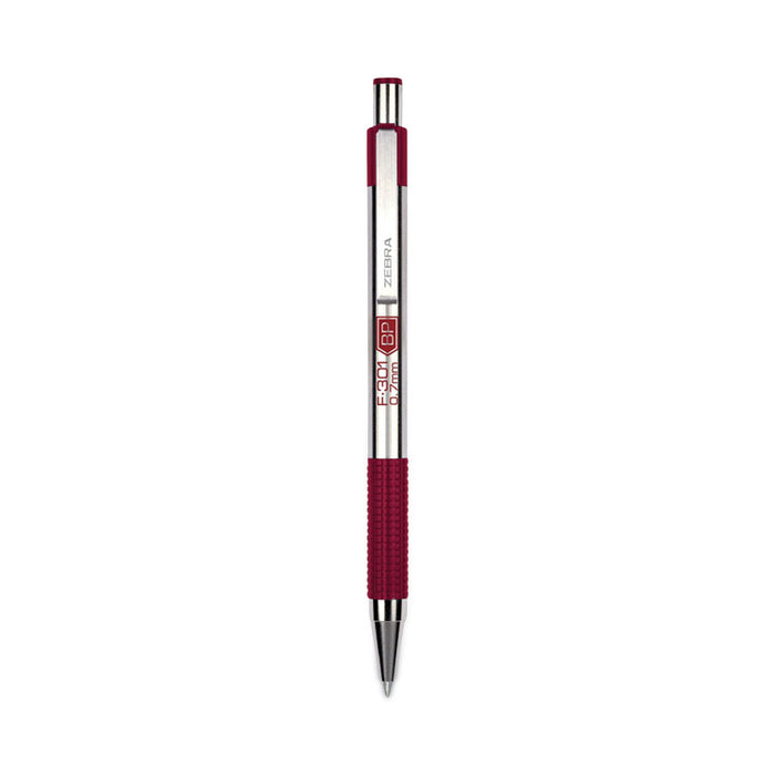 F-301 Ballpoint Pen, Retractable, Fine 0.7 mm, Assorted Ink and Barrel Colors, 4/Pack