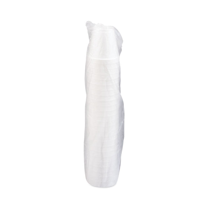 Foam Drink Cups, 8 oz, White, 25/Pack