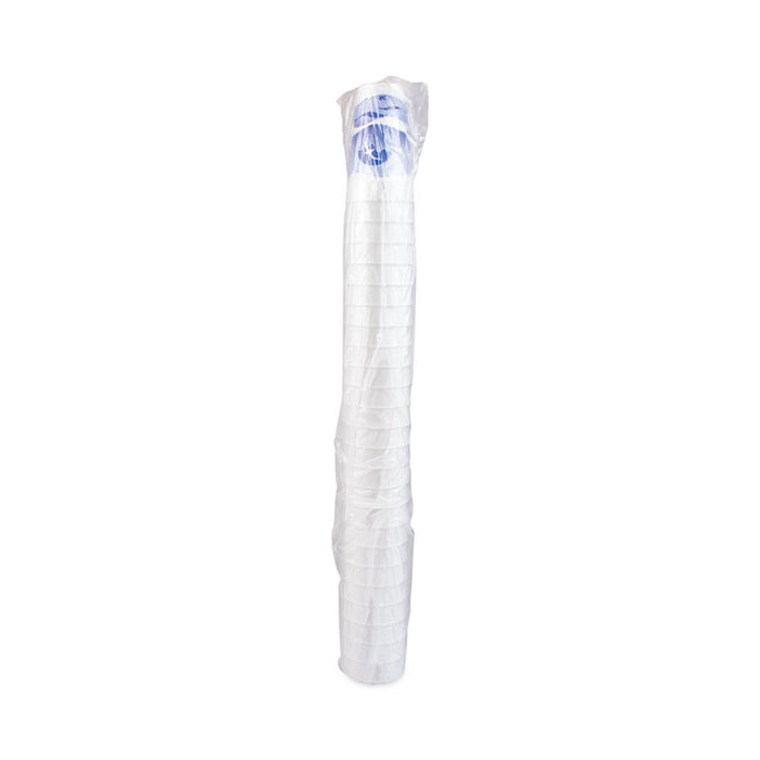 Horizon Hot/Cold Foam Drinking Cups, 20 oz, White/Blueberry, 25/Bag, 20 Bags/Carton