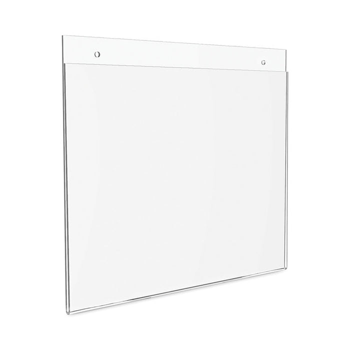 Classic Image Wall-Mount Sign Holder, Landscape, 11 x 8.5, Clear