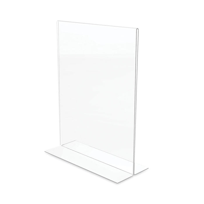 Classic Image Double-Sided Sign Holder, 8.5 x 11 Insert, Clear