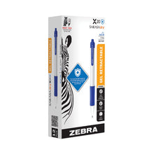 Load image into Gallery viewer, Sarasa Dry X20+ Gel Pen with Antimicrobial Product Protection, Retractable, Fine 0.7 mm, Blue Ink, White/Blue Barrel, Dozen
