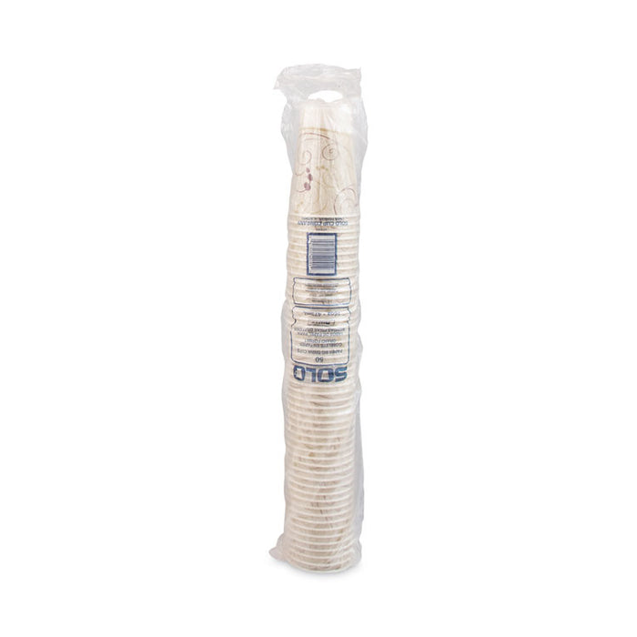 Symphony Treated-Paper Cold Cups, 16 oz, White/Beige/Red, 50/Bag, 20 Bags/Carton