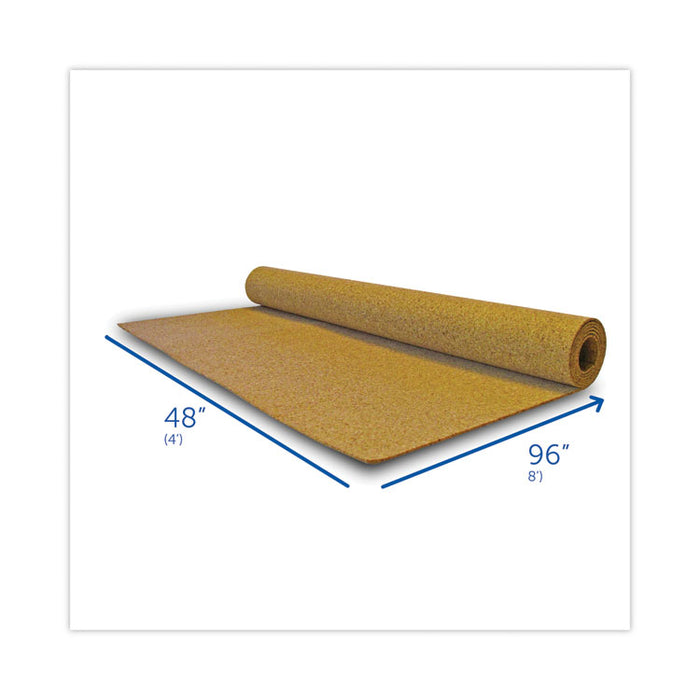 Cork Roll, 48" x 0.12" x 96", Brown