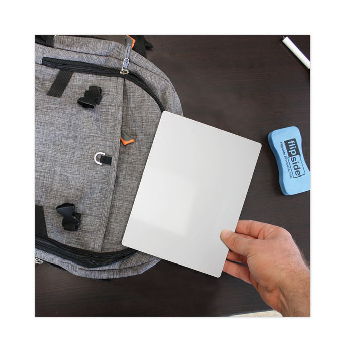 Two-Sided Dry Erase Board, 7" x 5", White Surface, 24/Pack