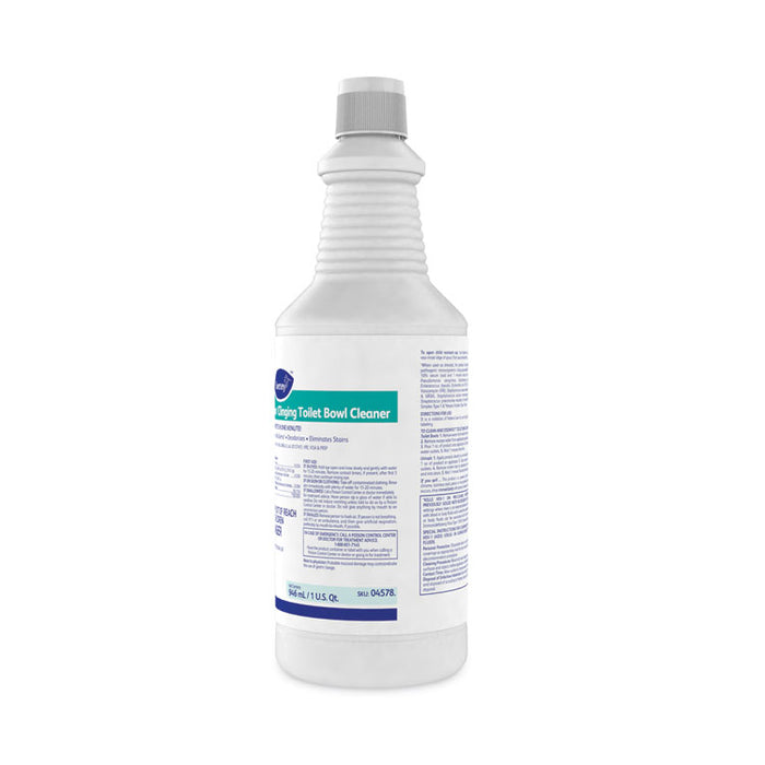 Crew Clinging Toilet Bowl Cleaner, Floral Scent, Liquid, 1 qt Bottle, 12/Carton