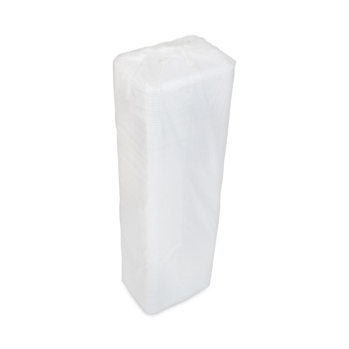 Meat Tray, #4 Shallow, 9.12 x 7.12 x 0.65, White, Foam, 500/Carton