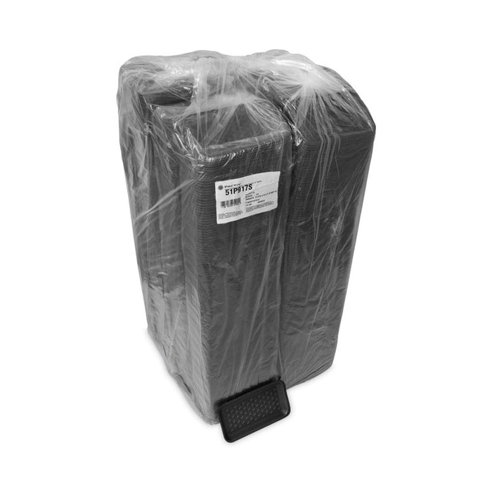 Foam Supermarket Tray, #17S, 8.4 x 4.5 x 0.7, Black, Foam, 1,000/Carton