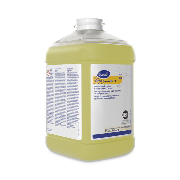 Suma Break-Up Heavy-Duty Foaming Grease-Release Cleaner, 2.5 L Bottle