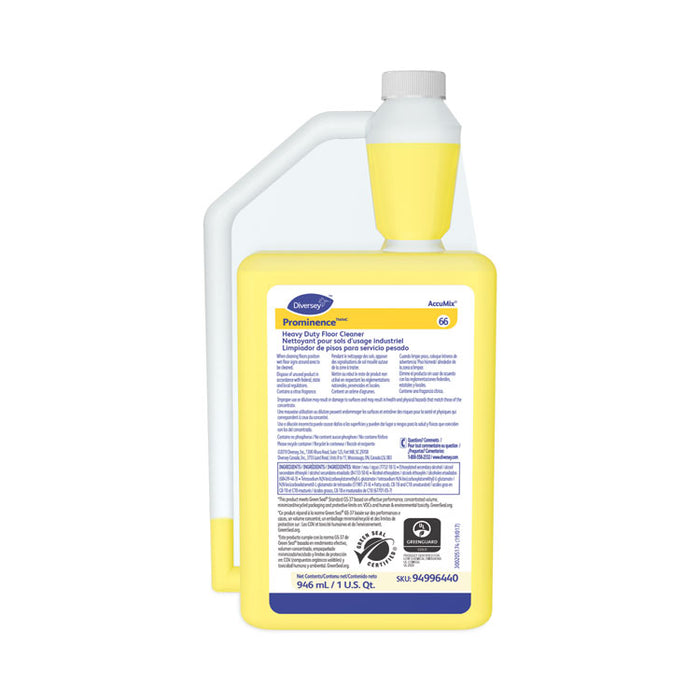 Prominence Heavy-Duty Floor Cleaner, Fruity Scent, 32 oz. AccuMix Bottle