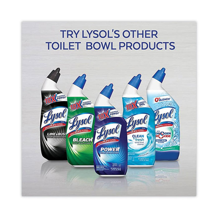Disinfectant Toilet Bowl Cleaner with Bleach, Clean Scent, 24 oz Angle-Neck Bottle, 8/Carton