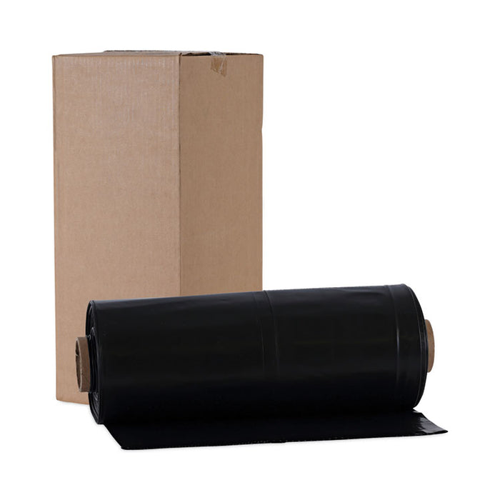 Industrial Can Liner Rolls, 60 gal, 2.7 mil, 21" x 17" x 63", Black, 50/Carton