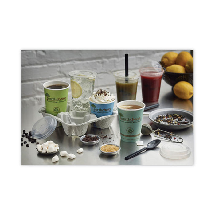 EarthChoice Compostable Paper Cup, 12 oz, Teal, 1,000/Carton