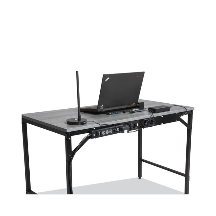 Simple Work Desk, 45.5" x 23.5" x 29.5", Gray