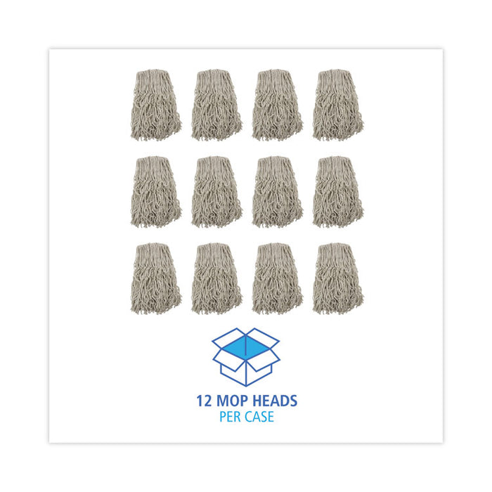 Cotton Mop Head, Cut-End, #32, White, 12/Carton