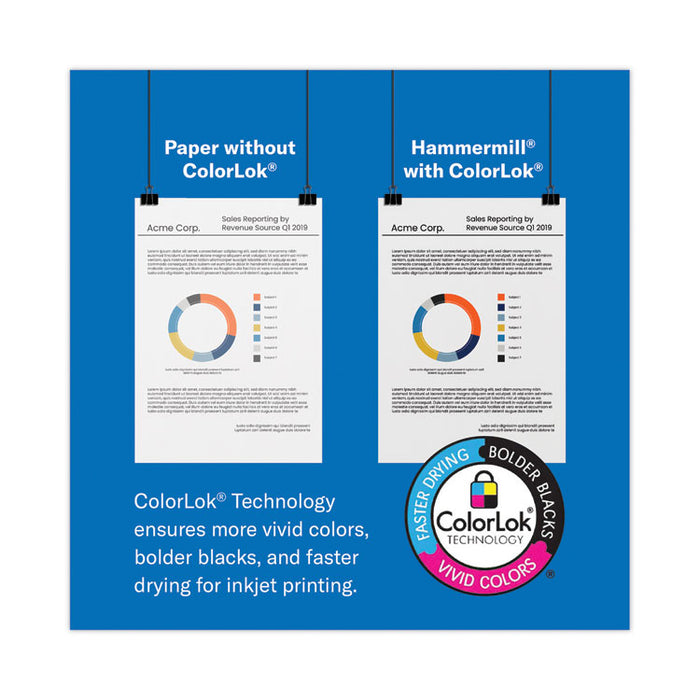 Copy Plus Print Paper, 92 Bright, 3-Hole, 20-lb Bond Weight, 8.5 x 11, White, 500/Ream