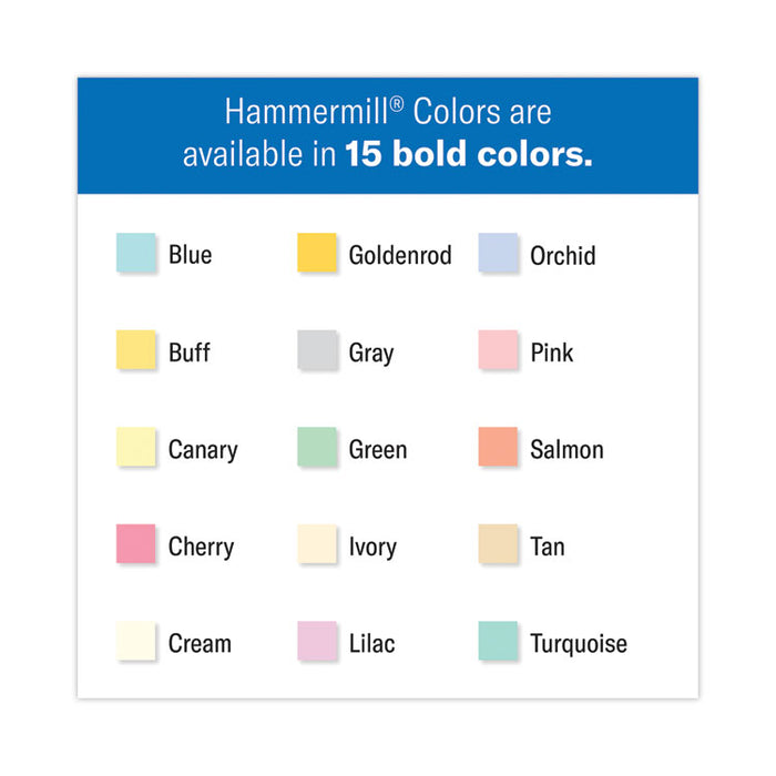 Colors Print Paper, 20 lb Bond Weight, 8.5 x 11, Canary, 500/Ream