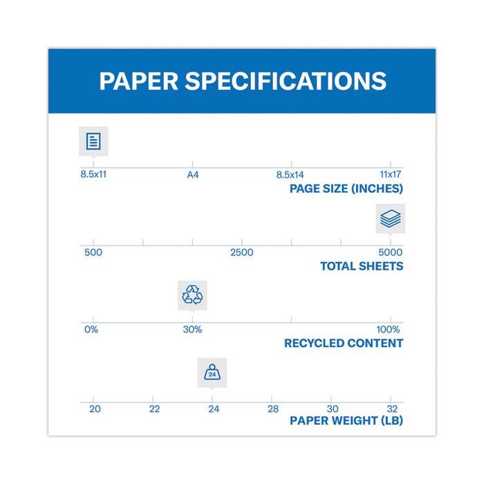 Colors Print Paper, 20 lb Bond Weight, 8.5 x 11, Pink, 500 Sheets/Ream, 10 Reams/Carton