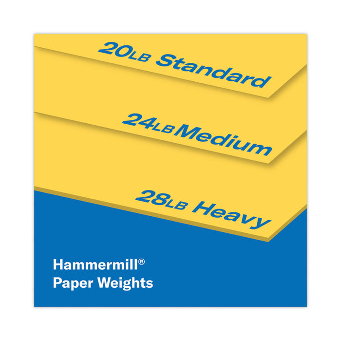Colors Print Paper, 20 lb Bond Weight, 8.5 x 11, Goldenrod, 500/Ream