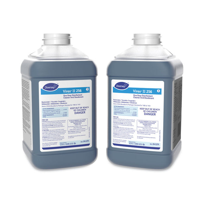 Virex II 256, Liquid, Minty Scent,  84.5 oz, 2/Carton
