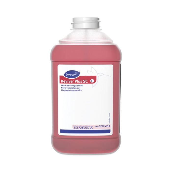 Revive Plus Super Concentrate Floor Maintainer/Rejuvenator, Citrus Scent, 2.6 qt Bottle, 2/Carton
