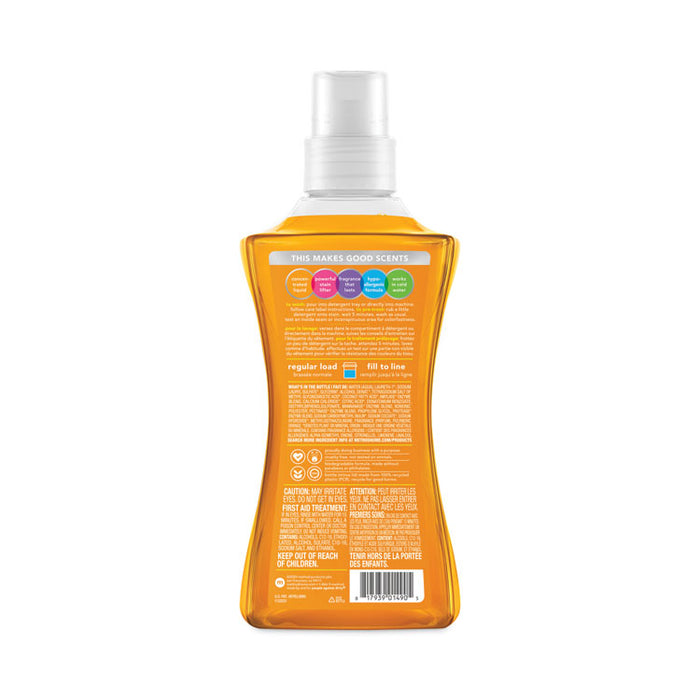 4X Concentrated Laundry Detergent, Ginger Mango Scent, 53.5 oz Bottle, 4/Carton
