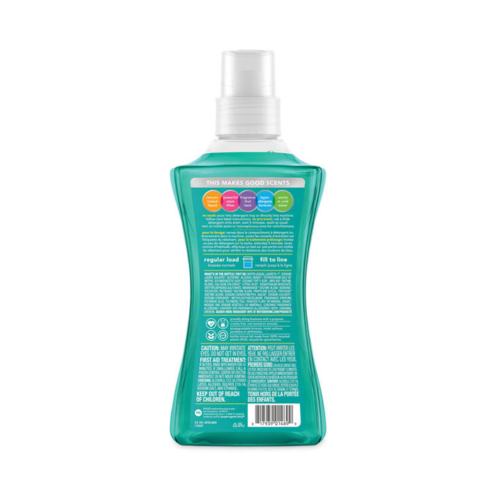 4X Concentrated Laundry Detergent, Beach Sage Scent, 53.5 oz Bottle, 4/Carton