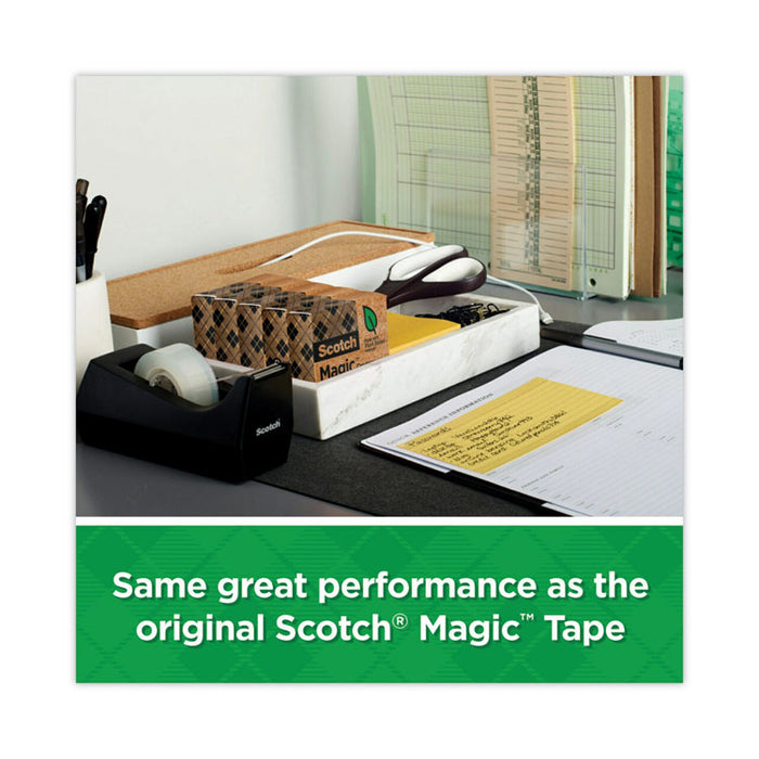 Magic Greener Tape with C38 Dispenser, 1" Core, 0.75" x 75 ft, Clear, 6/Pack