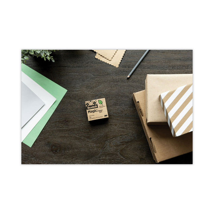Magic Greener Tape with C38 Dispenser, 1" Core, 0.75" x 75 ft, Clear, 6/Pack