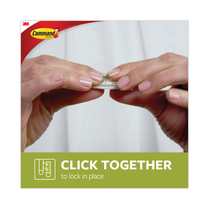 Damage-Free Hanging Picture Hanging Strip Pairs, (8) Large (0.63" x 3.63"), (4) Medium (0.5" x 2.75"), White, 12/Pack