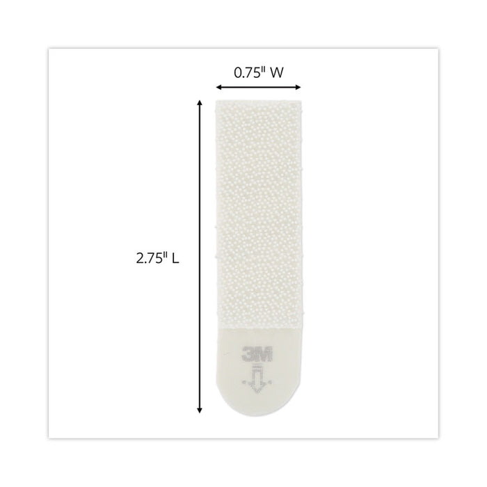 Damage-Free Hanging Picture Hanging Strip Pairs, Holds Up to 2.5 lb, Medium: 0.75" x 2.75", White, 12/Pack