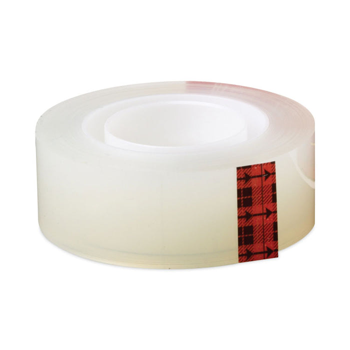 Transparent Tape, 1" Core, 0.75" x 27.77 yds, Crystal Clear, 3/Pack