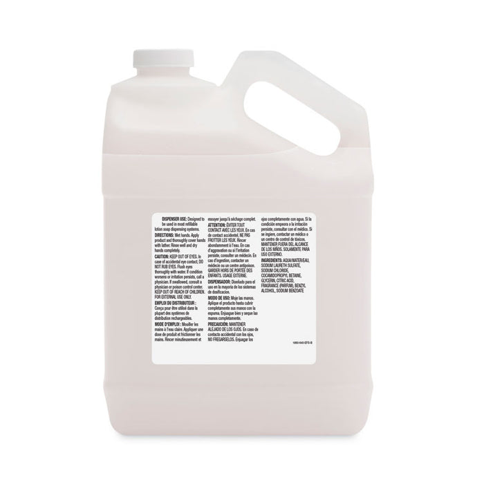 White Premium Lotion Soap Refill, Waterfall Scent, 1 gal, 4/Carton