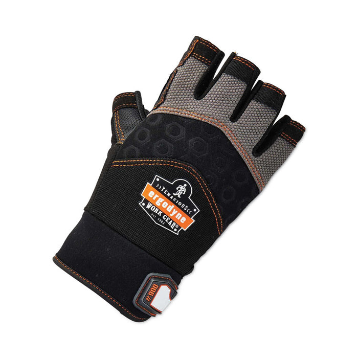 ProFlex 900 Half-Finger Impact Gloves, EN388: 1121X, Large, Black, Pair