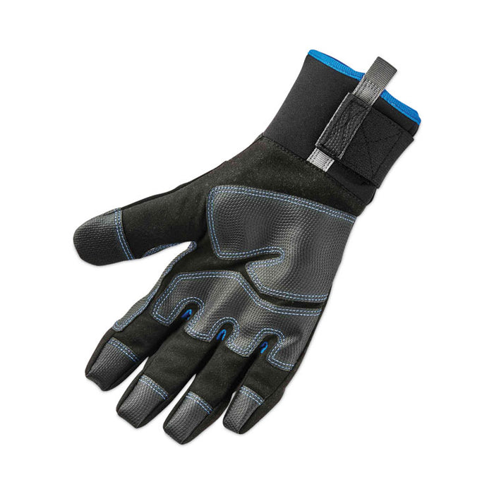 ProFlex 818WP Thermal WP Gloves with Tena-Grip, EN388: 3423X, 9" Long, Large, Black, Pair