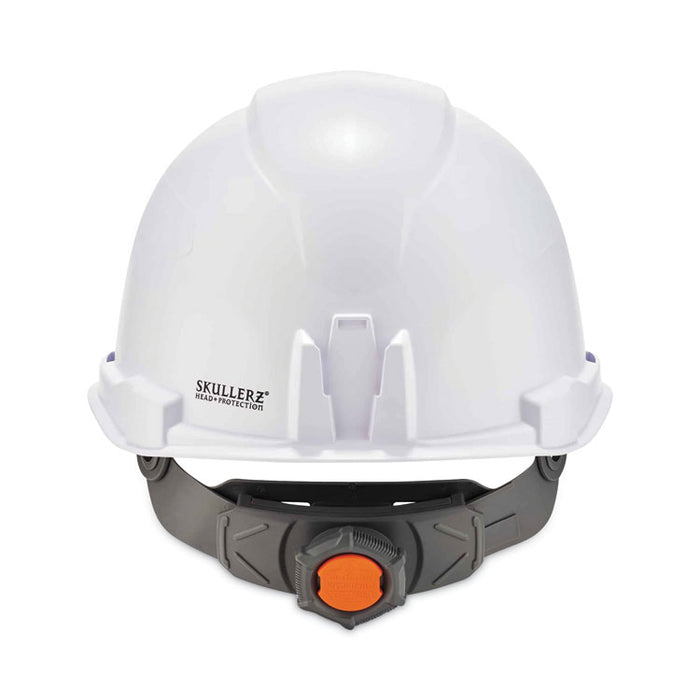 Skullerz 8970LED Class E Hard Hat Cap Style with LED Light, 4-Point Standard Ratchet, One Size Fits Most (6.5 to 8), White