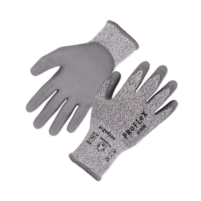 ProFlex 7030 ANSI A3 PU Coated CR Gloves, EN388: 4X42C, 9" Long, X-Large, Gray, Pair