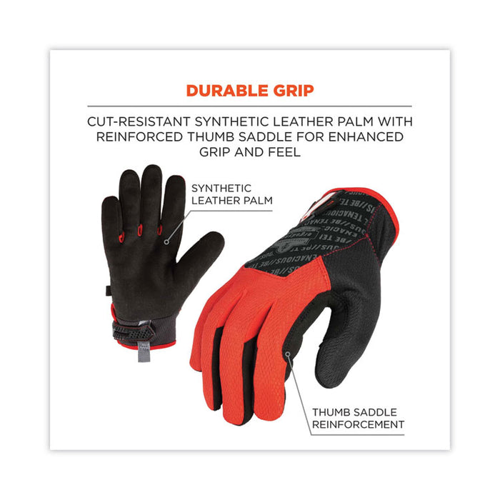 ProFlex 812CR6 ANSI A6 Utility and CR Gloves, EN388: 2543E, 9" Long, Large, Black, Pair