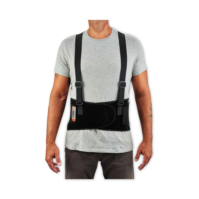 ProFlex 1100SF Standard Spandex Back Support Brace, Medium, 30" to 34" Waist, Black