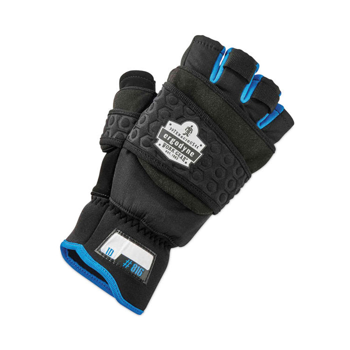 ProFlex 816 Thermal Flip-Top Gloves, EN388: 3423X, 9" Long, XX-Large, Black, Pair