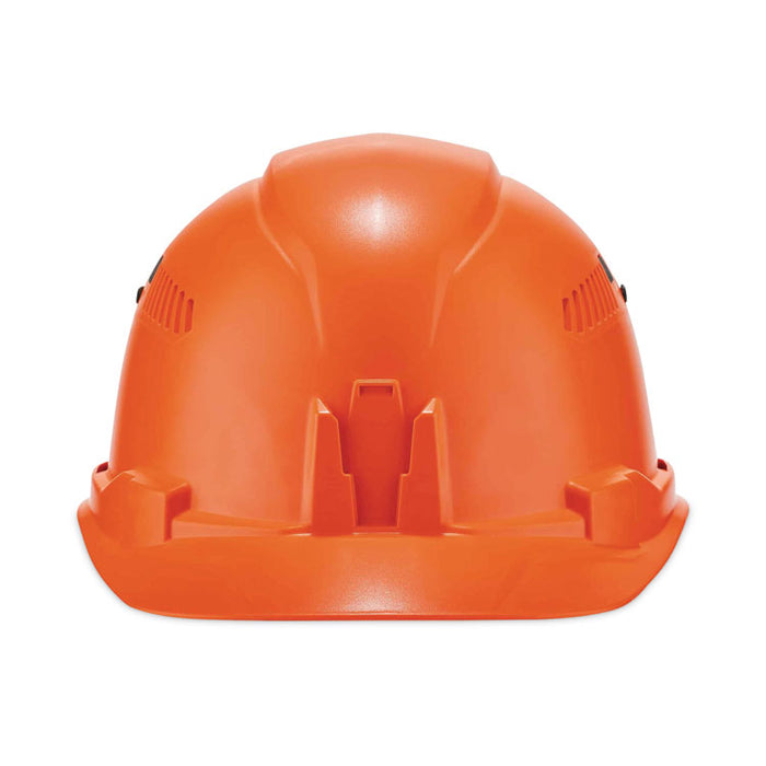 Skullerz 8972 Class C Hard Hat Cap Style, Vented, 4-Point Standard Ratchet Suspension, One Size Fits Most (6.5 to 8), Orange