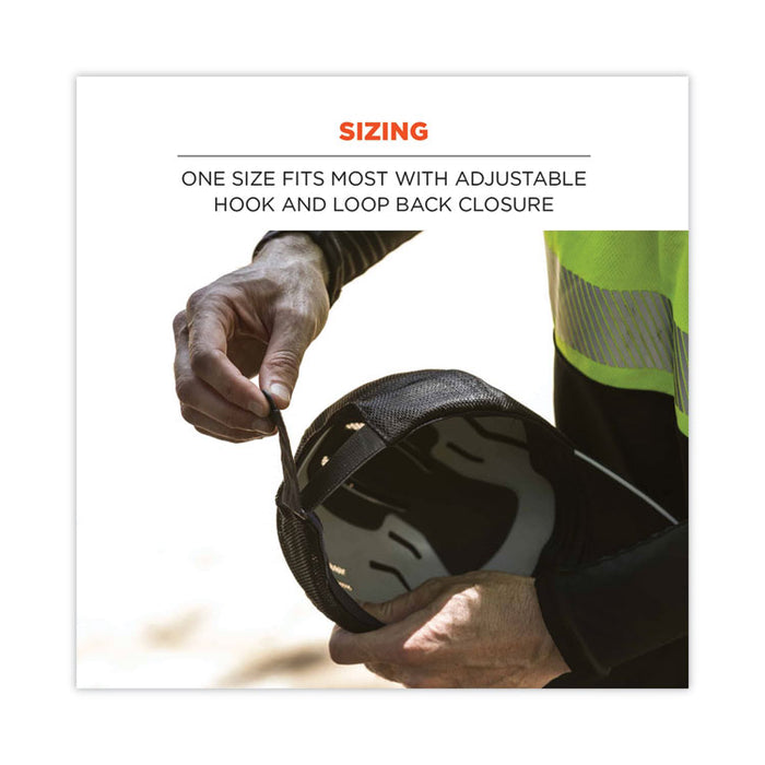 Skullerz 8946 Baseball Cap with Bump Cap Insert, Front Brim, One Size Fits Most, 0.01" Insert, Navy