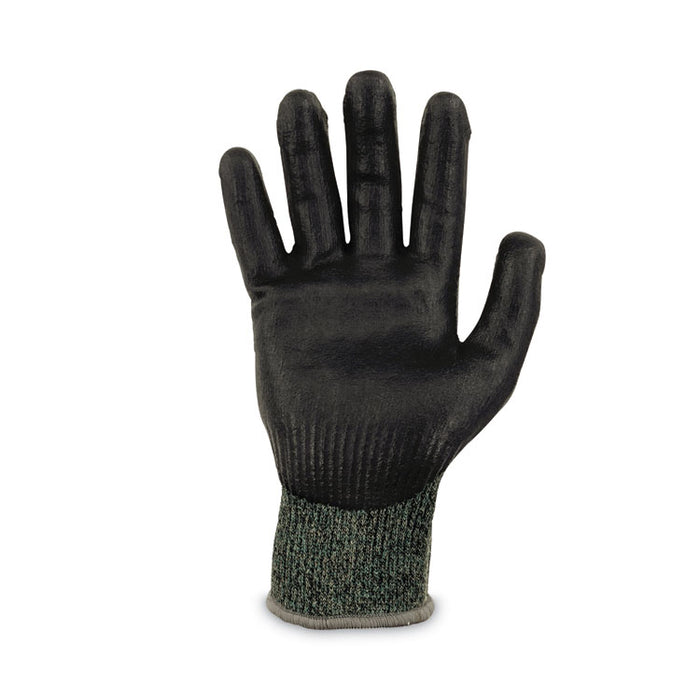 ProFlex 7070 ANSI A7 Nitrile Coated CR Gloves, EN388: 4X42F, 9" Long, X-Large, Green, 12 Pairs
